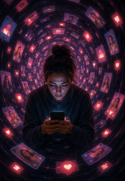 Selfie Gate onboarding about checking dating apps